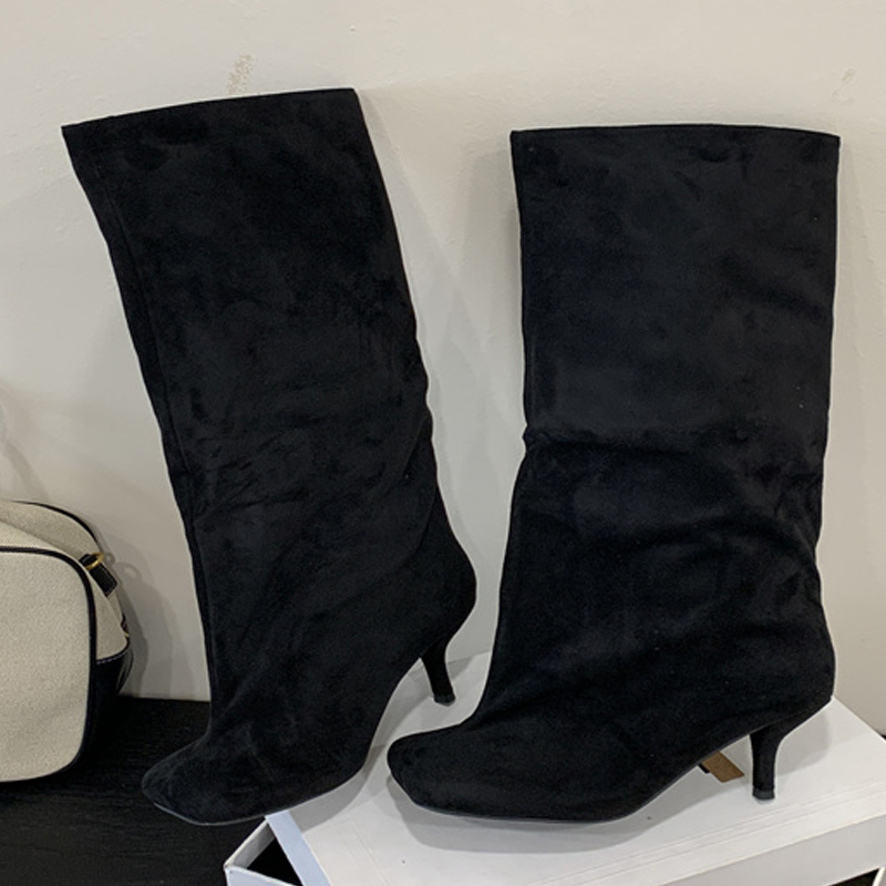 รองเท้าบูทผู้หญิงทรงหุ้มข้อ สไ - Knee High Boots Women บทวิจารณ์และราคา