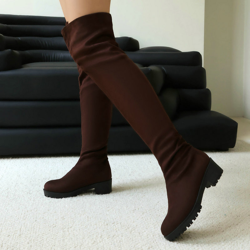 รองเท้าบูทผู้หญิงแบบสวม หนังกล - Sock Boot Women บทวิจารณ์และราคา