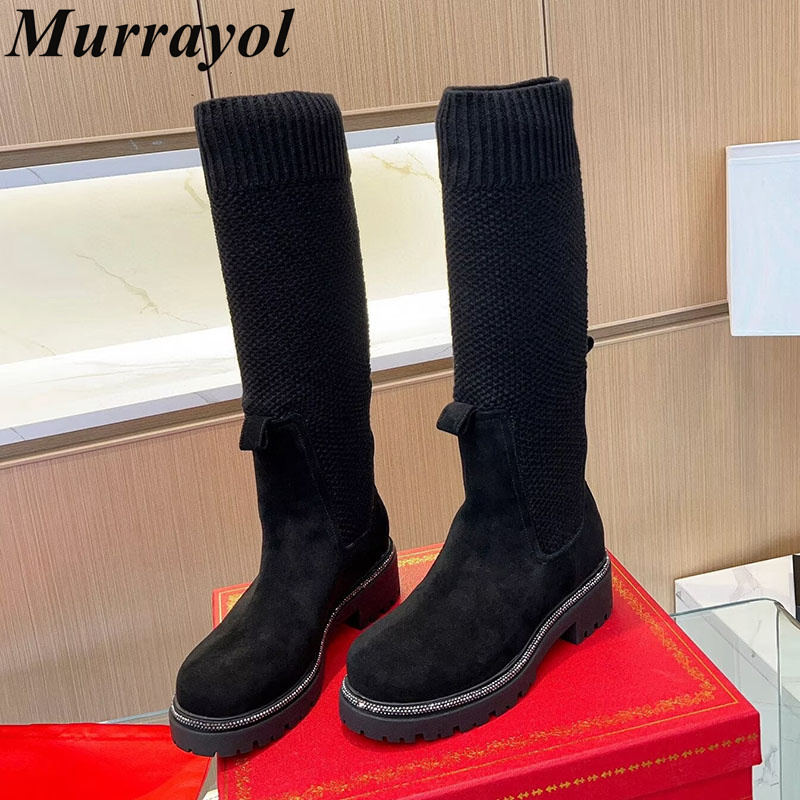 รองเท้าบูทสูงถึงเข่า สำหรับฤดู - Sock Boot Women บทวิจารณ์และราคา