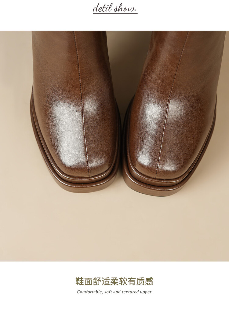 รองเท้าบูทหนังนุ่มสำหรับผู้หญิ - Knee High Boots Women บทวิจารณ์และราคา