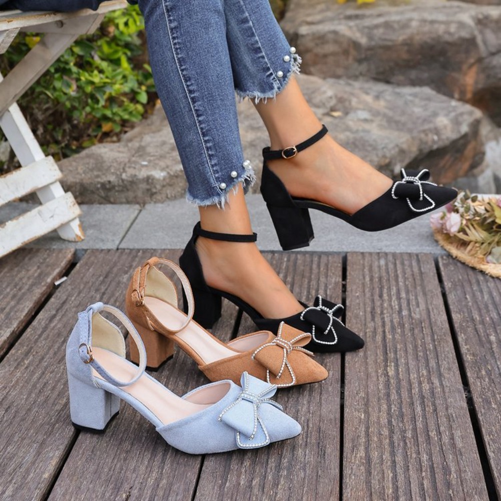 รองเท้าส้นสูงแบบรัดส้นหัวแหลมส - Women'S Shoes Quality บทวิจารณ์และราคา