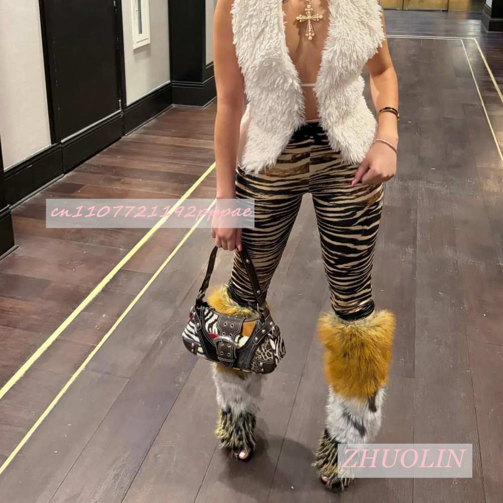รองเท้าส้นสูงแบบเปิดนิ้วเท้าสไ - Knee High Boots Women บทวิจารณ์และราคา